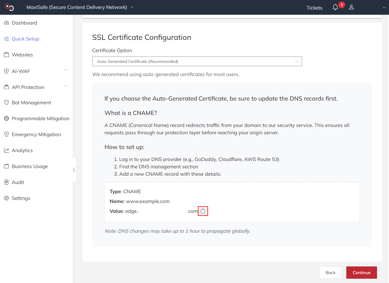 CDN Endpoint